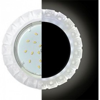 Встраиваемый светильник ECOLA GX53 H4 LD5361 GLASS SN53RGEFB фон мат./центр.часть хром 52x120 Встраиваемый светильник ECOLA GX53 H4 LD5361 GLASS SN53RGEFB фон мат./центр.часть хром 52x120